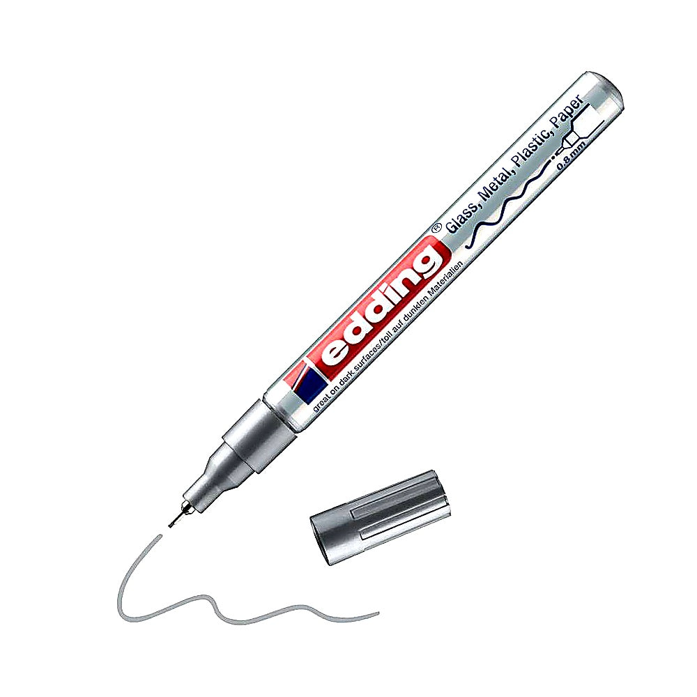 Edding 780 Glanzlackmarker, Extrafeine Spitze 0,8mm, wasserfest, deckend