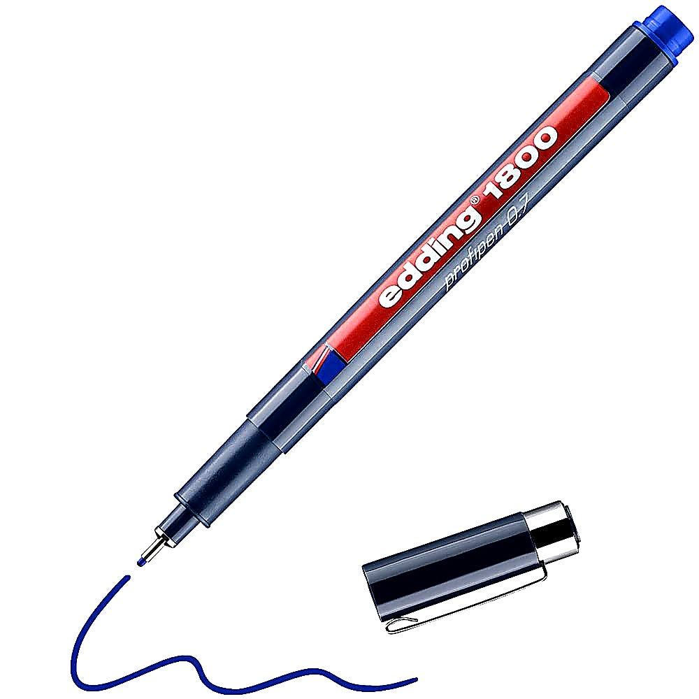 Edding 1800 Präzisionsfeinschreiber 0,7mm, Fineliner Skizzen, Notizen