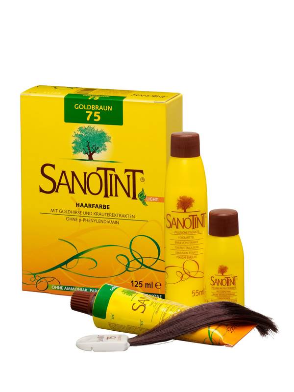 Sanotint Haarfarbe permanente Haarcoloration schonende Formel