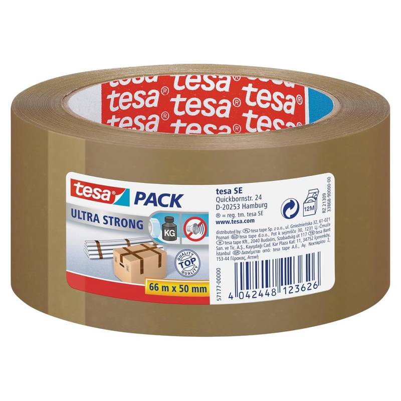 Tesa Paper Ultra Strong ecoLogo 25m x 50mm umweltfreundliches Papierklebeband