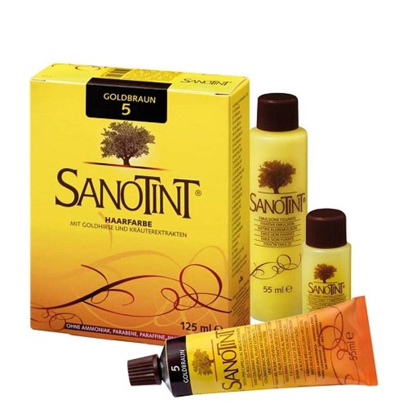 Sanotint Haarfarbe permanente Haarcoloration schonende Formel