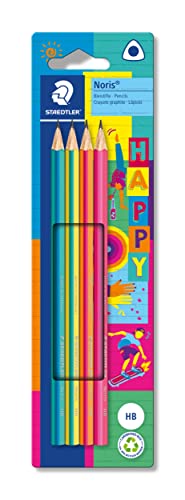 Staedtler Noris Happy Dreieck Bleistifte HB 4er Kartonhängekarte