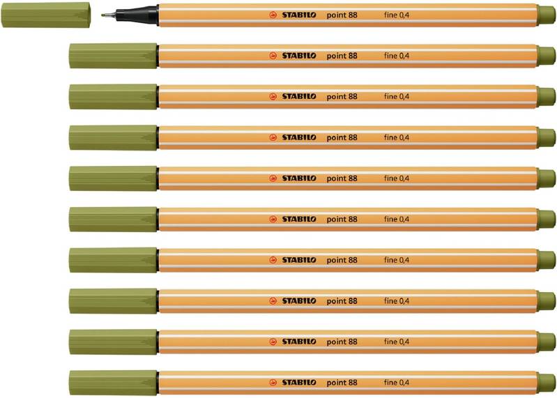 STABILO Fineliner point 88 10er Set verschiedene Farben
