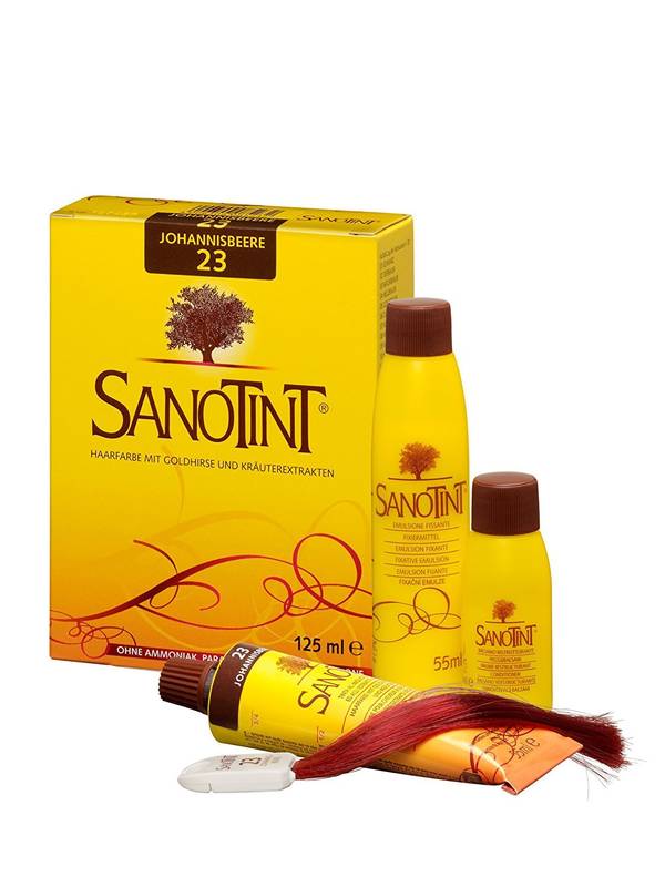 Sanotint Haarfarbe permanente Haarcoloration schonende Formel