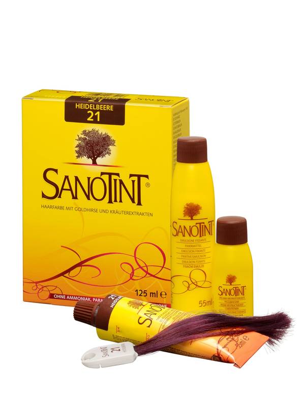 Sanotint Haarfarbe permanente Haarcoloration schonende Formel