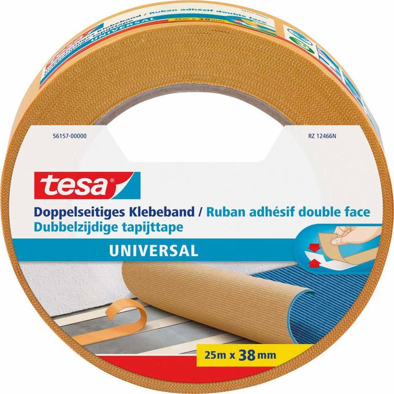 Tesa Doppelseitiges Klebeband 25m x 38mm extra stark universell