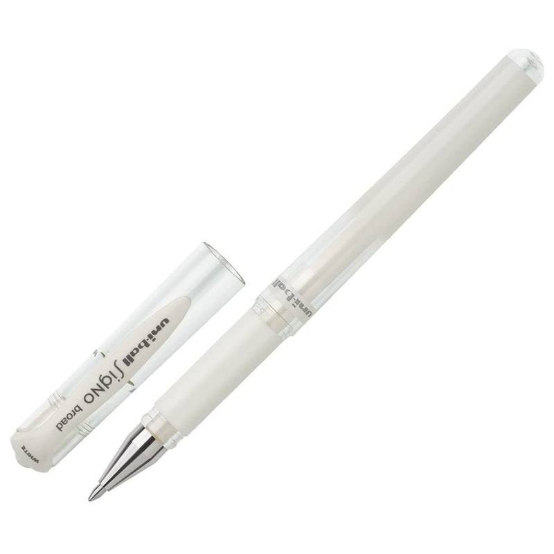 Uni Ball 146801 Gelroller Signo UM 153 broad 1.0mm weiß 1 Stück