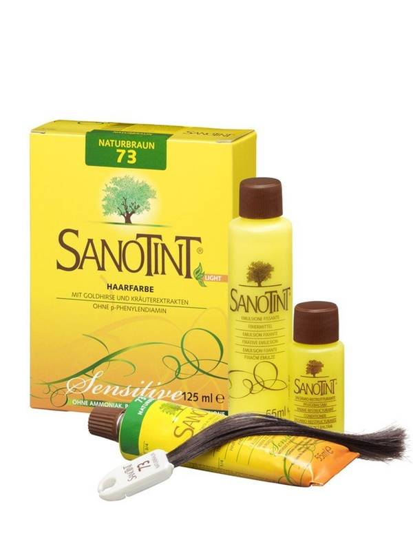 Sanotint Haarfarbe permanente Haarcoloration schonende Formel