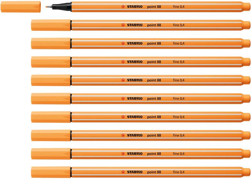 STABILO Fineliner point 88 10er Set verschiedene Farben