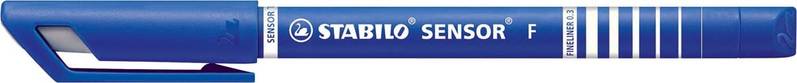STABILO Fineliner SENSOR F blau Feinschreiber Schule Büro